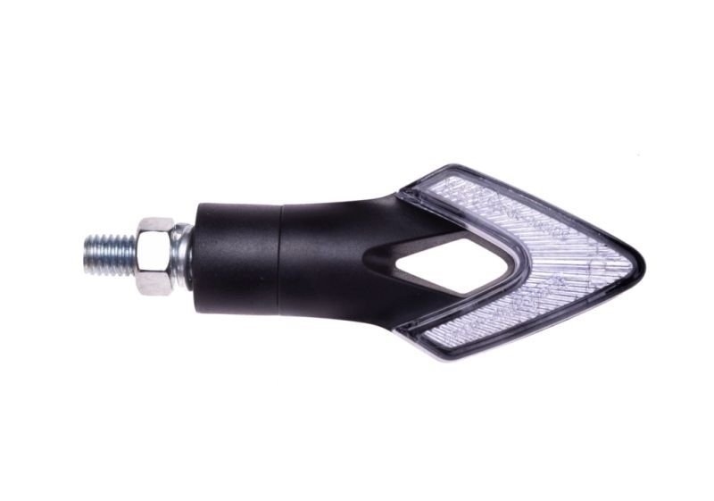 Kierunkowskaz czarny biały klosz led strzałki e8