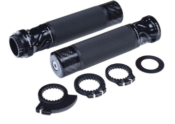 Manetki kierownicy gumy leoshi carbon rolgaz 22mm