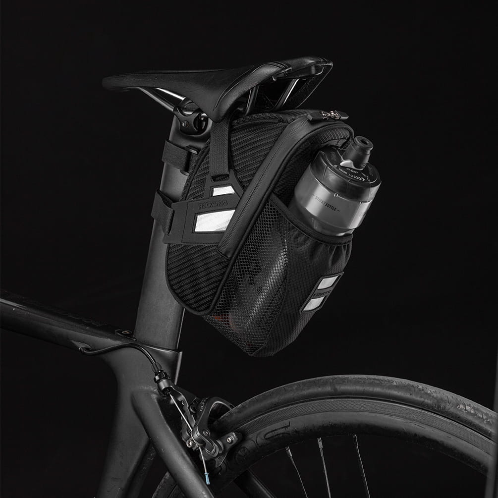 ROCKBROS Torba rowerowa podsiodłowa czarna (C35)