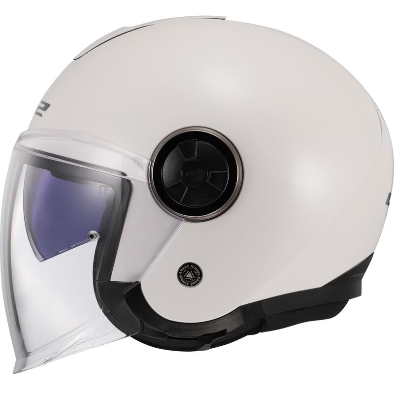 Kask otwarty LS2 OF620 Solid Classy White homologacja ECE 22.06
