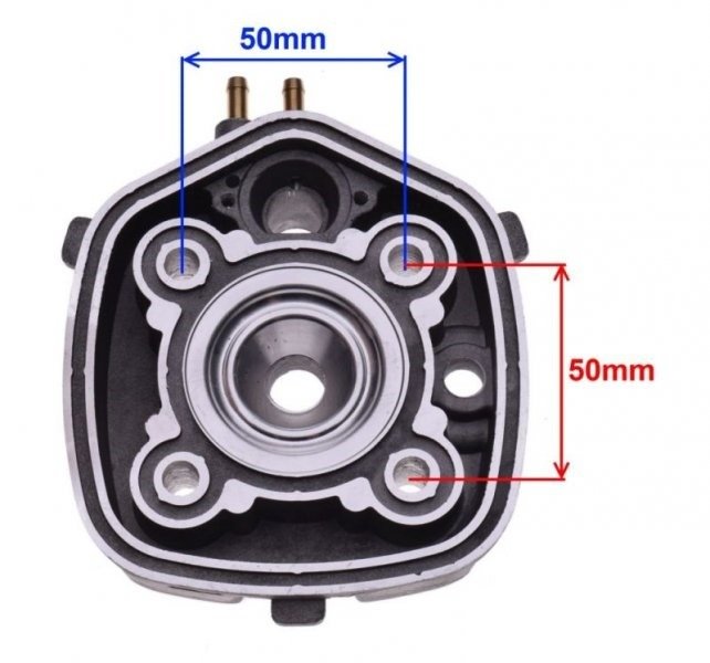 Głowica mbk yamaha aprilia malaguti lc 70 47mm kpl