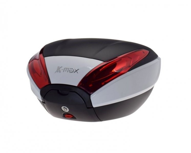 Kufer k-max z płytą montażową czarno biały 40l