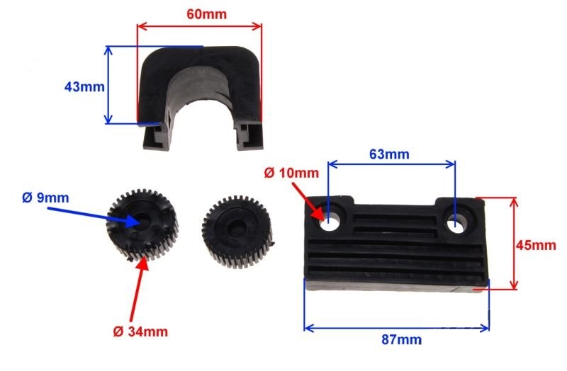 Guma mocowania zbiornika paliwa Suzuki GN125 JUNAK 901 902 904 121 122 126