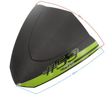 Owiewka czarno-zielona skuter Barton Falcon 125 2