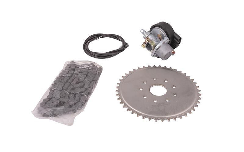 Silnik pionowy do roweru, 80cc 2T, zestaw