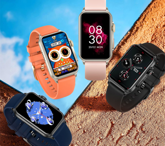 Smartwatch zegarek Rubicon męski RNCF06 czarny