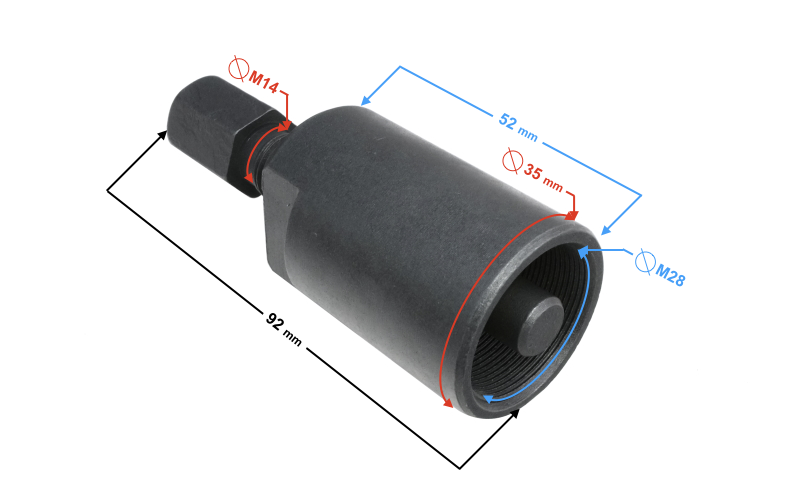 Ściągacz koła magnesowego 4T 28mm gwint prawy 139FMB 154FMB