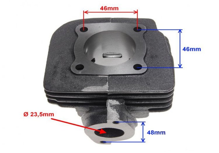 Cylinder 60cm3 43mm kpl suzuki ag tgb ap katana