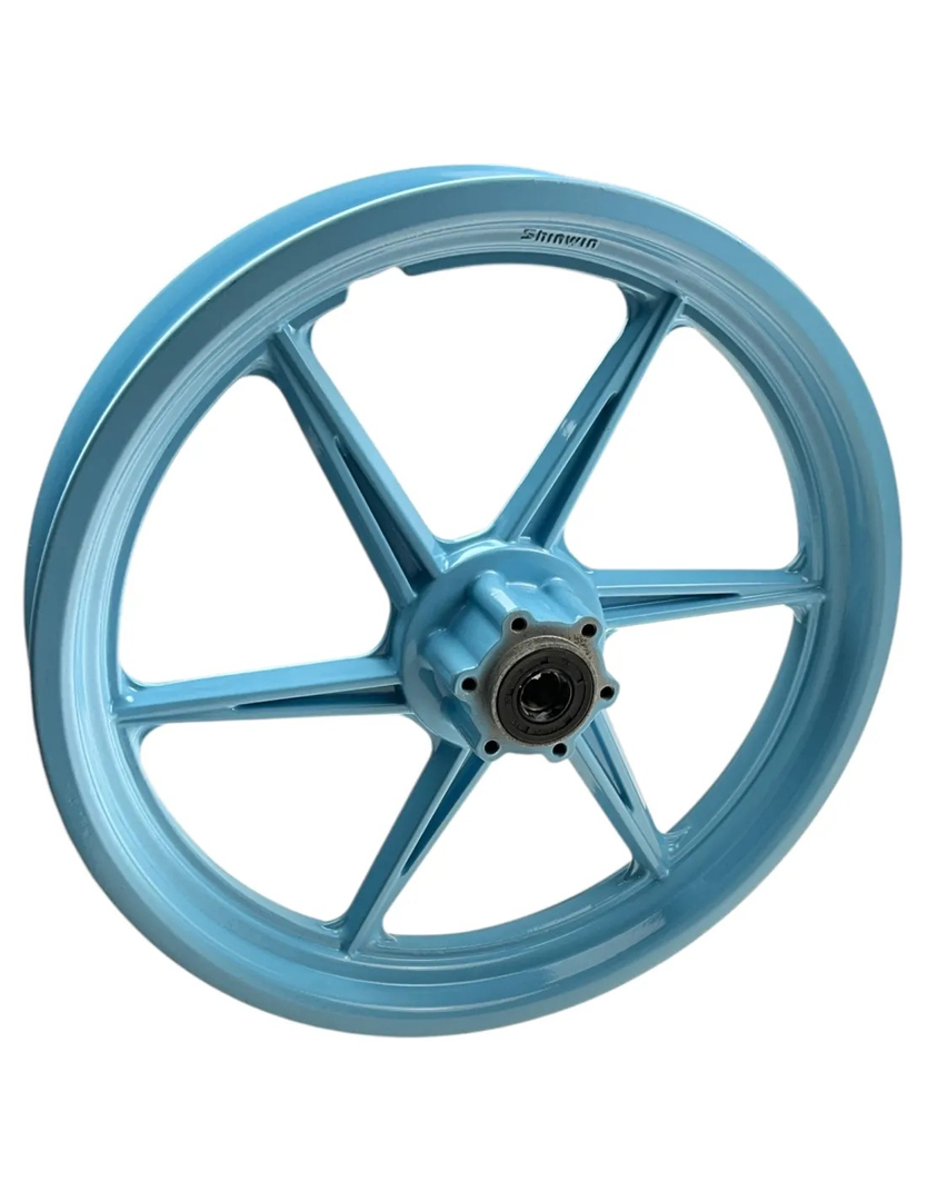 Felga 10 cali przód niebieska pitbike Kayo eKMB