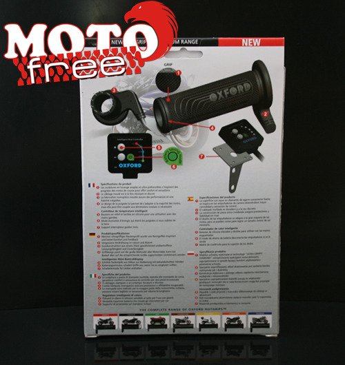 Oxford manetki podgrzewane 22mm z trybem oszczędzania akumulatora 114/123mm
