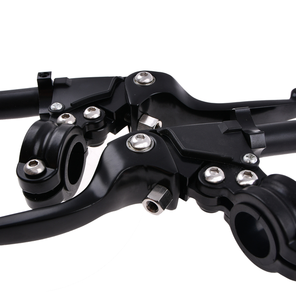 Dźwignia hamulca sprzęgła + obejmy czarne Simson DPR