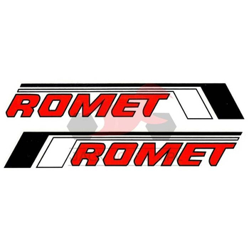 Naklejka zbiornika Romet czerony biały czarny kpl
