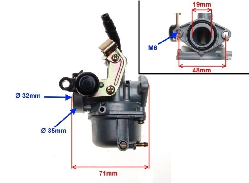 Gaźnik 4T ssanie na linke Kinroad PY-5 King Łoś quad atv 110