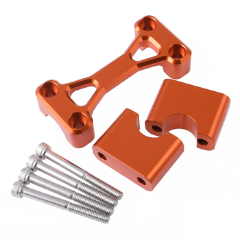 Zacisk kierownicy alu cnc pomarańczowy Simson S51 S50 DPR Performance