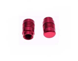 Nakrętka wentyla nakrętki wentyl red 2 szt alu
