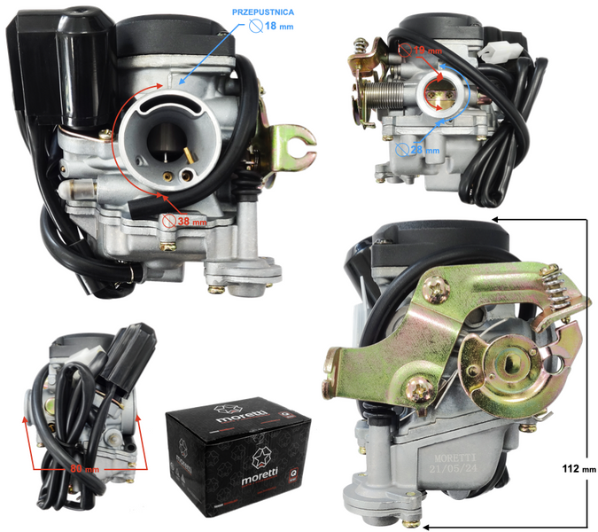 Gaźnik SKUTER 4T GY6 139 QMB/QMA 50CM 60CM 70CM 80CM