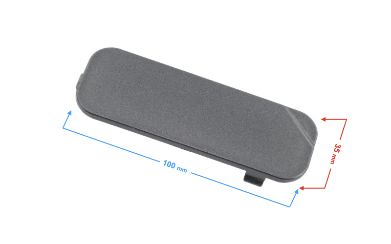 Dekor obudowy amortyzatora lewy do skutera Barton E-Max grafitowy