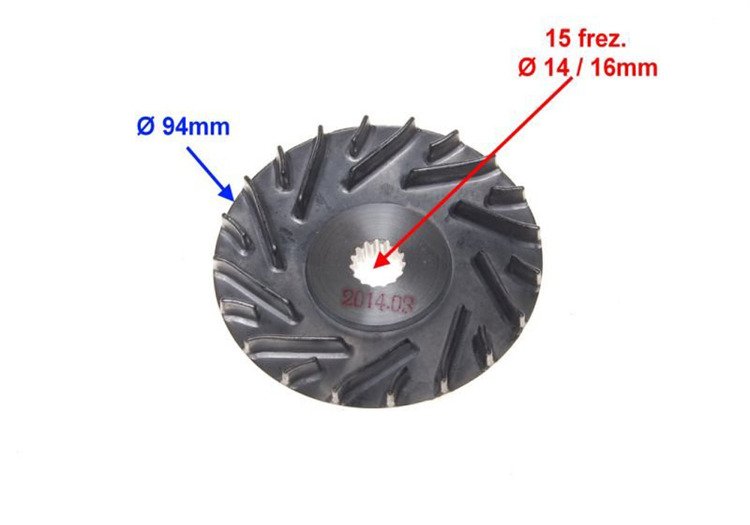 Tarcza zewnętrzna wariatora przeciwtalerz 2T 16mm