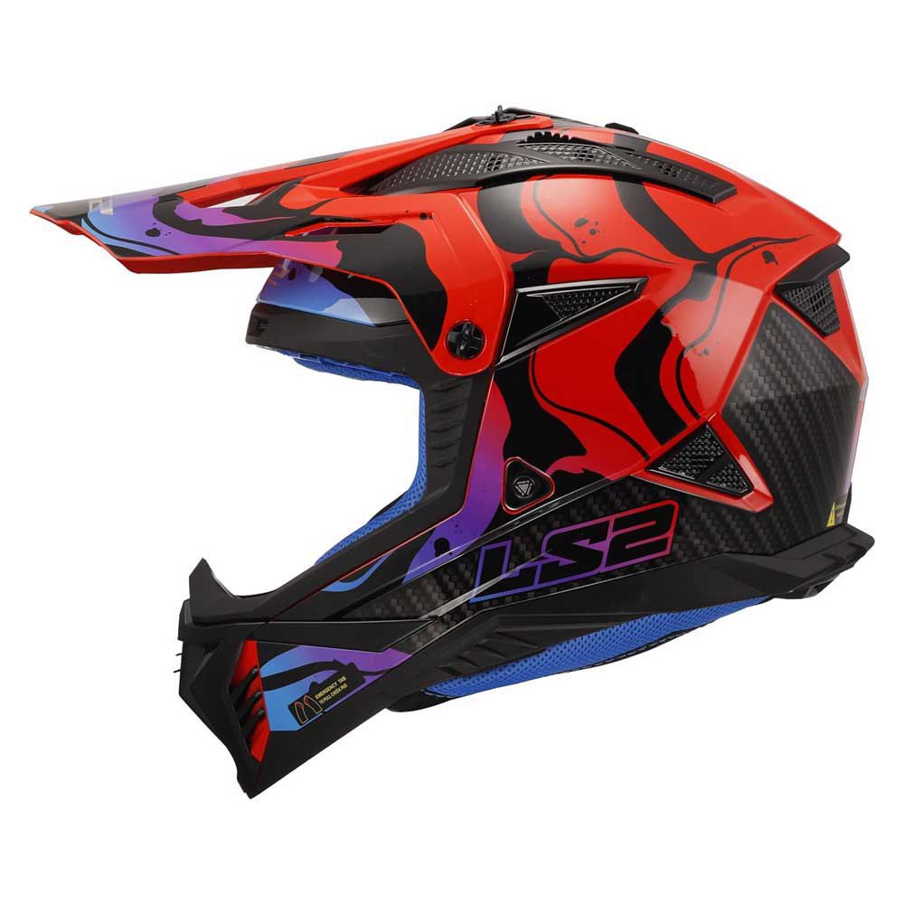 Kask crossowy LS2 MX708 Fast II Wash Gloss Red homologacja ECE 22.06