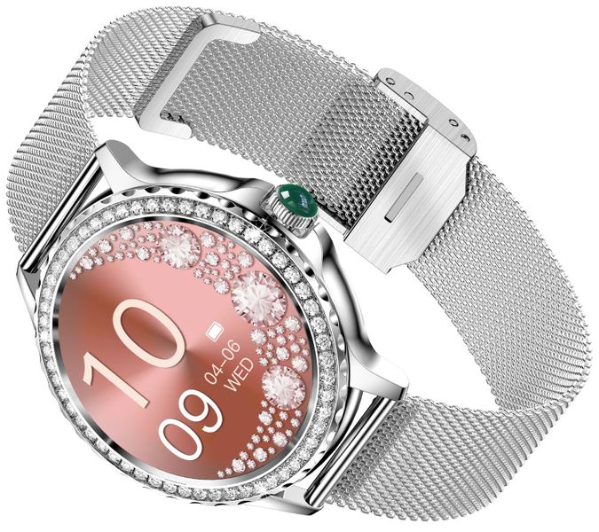 Smartwatch zegarek Rubicon damski RNCF19 tryby sportowe SMS kroki alarm gry