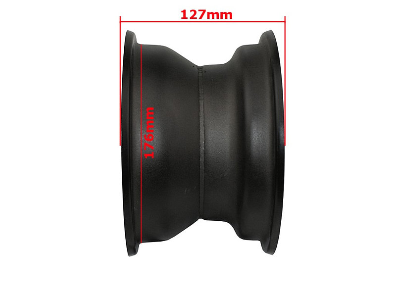 Felga quad atv 7 cali czarna 3 śruby