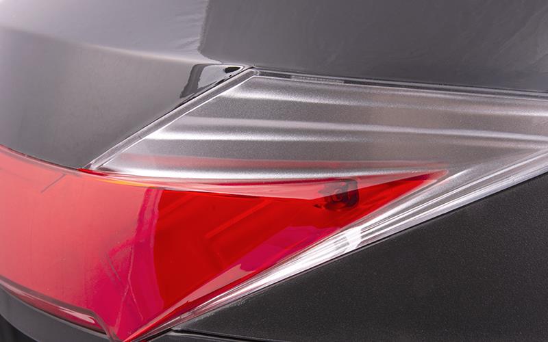 Kufer Moretti, MR-713, 30l Czarny czerwony odblask