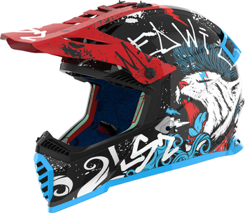 Kask dziecięcy LS2 MX437 FAST II MINI STARMAW BL. homologacja 22.06