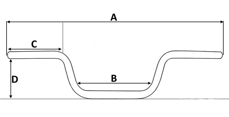 Kierownica do junak 126 dł. 708mm śr. 22,5mm