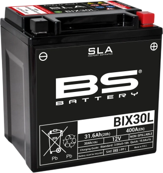 BS akumulator BIX30L (YTX30L) 12V 30Ah Arctic Cat CF Moto Polaris Harley