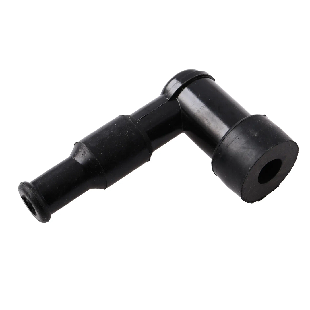 Fajka świecy zapłonowej bakelit czarna 90 st. otwór 14mm