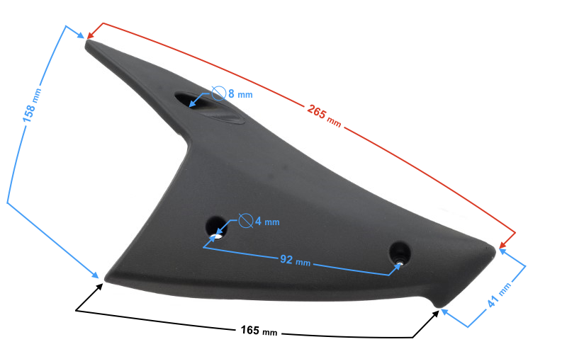 Obudowa owiewka boczna prawa do motoroweru Barton FR 2