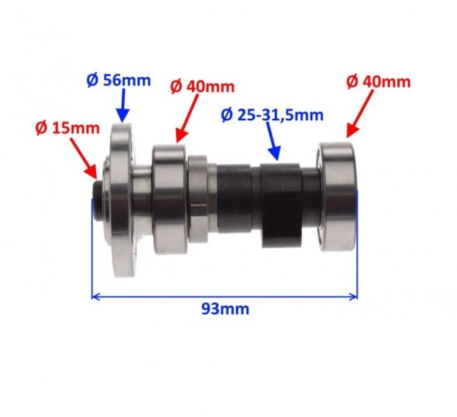 Wałek Rozrządu 4T Zipp VZ-2 125ccm Junak 123