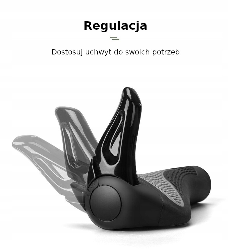 ROCKBROS Manetki rowerowe z rogami czarne (BT1008B)