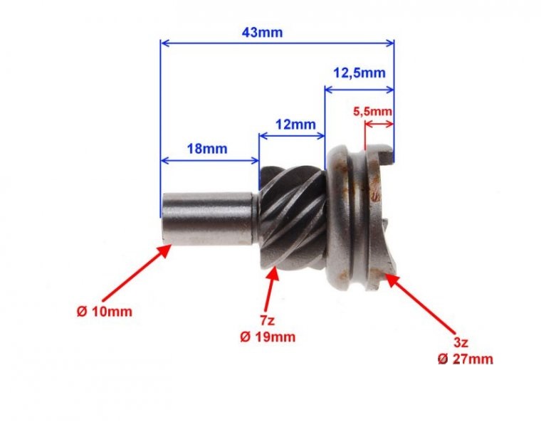 Koło rozrusznika 7z Honda Dio 4T wersja 3