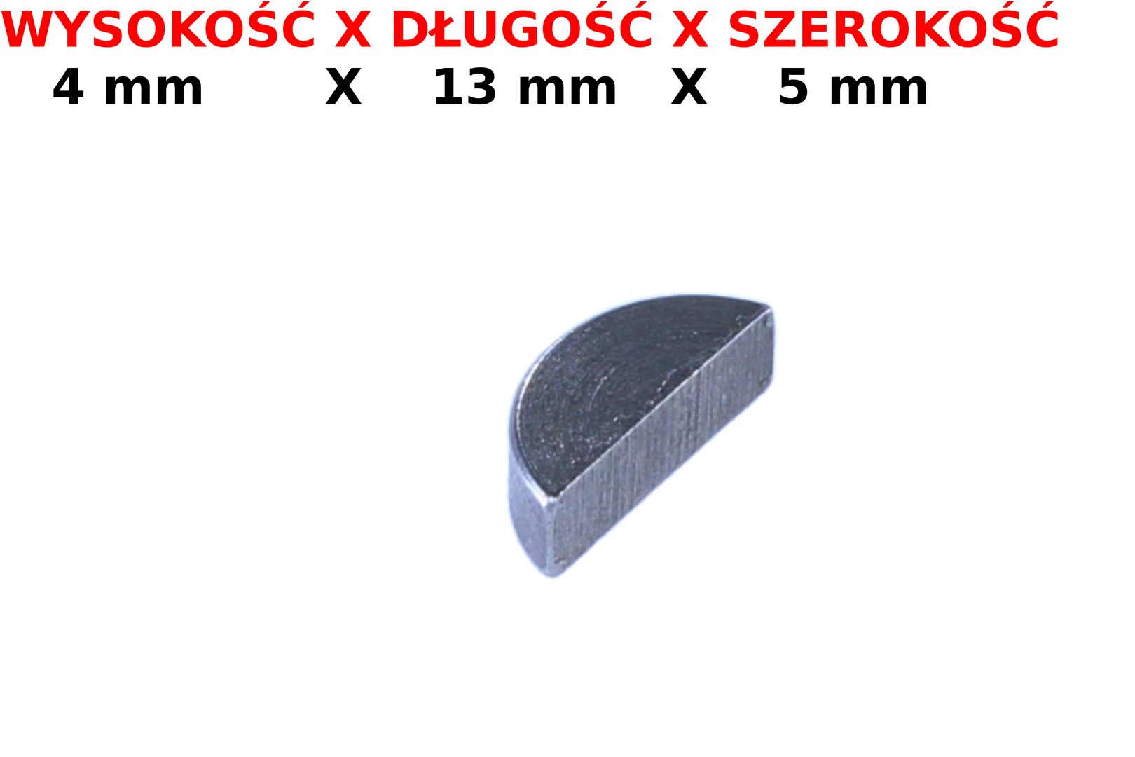 Klin kliny wału wał korbowego WSK 125 WFM