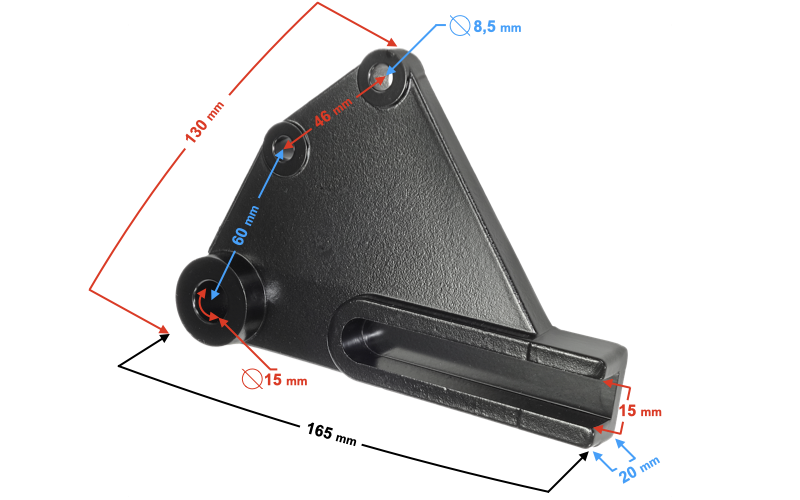 Mocowanie zacisku hamulcowego do motocykla Barton Classic 125