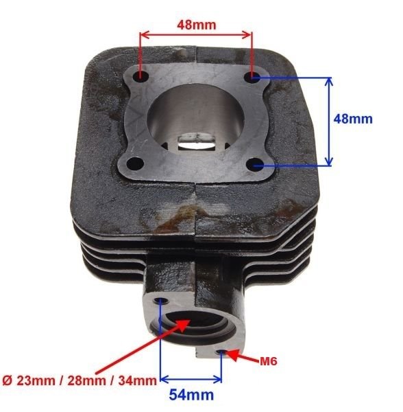 Cylinder 50cc 40mm AC Peugeot Ludix New Vivacity Speedfight 3