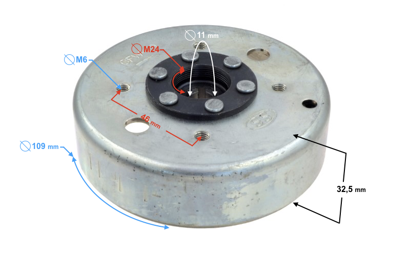 Magneto koło zamachowe do skutera Barton Falcon 50