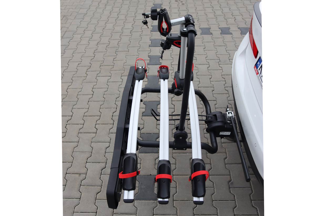 Bagażnik rowerowy na hak 3 rowery odchylana platforma