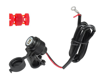 Motocyklowe gniazdo zapalniczki 2 gniazda USB