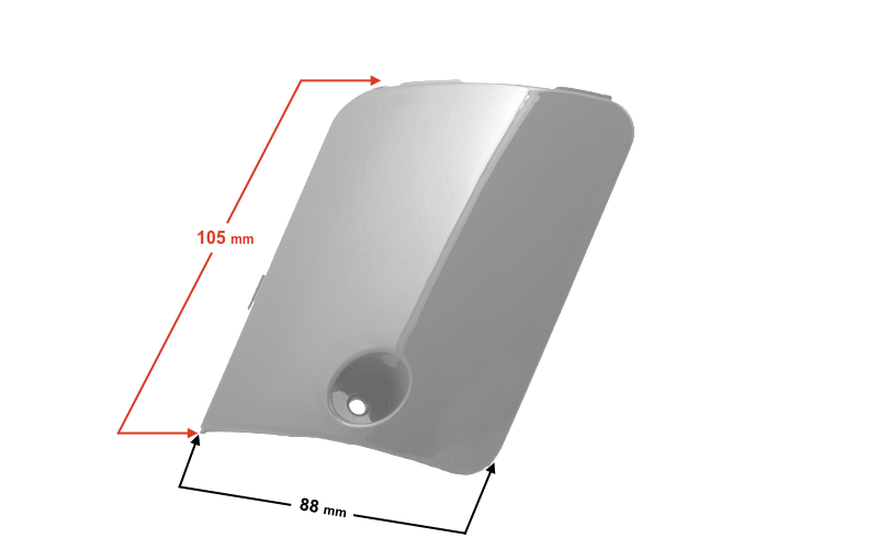 Obudowa błotnik przedni cz.tylna do skutera Barton Primo