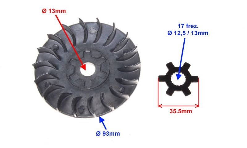Tarcza zewnętrzna wariatora skuter motorower 50 2T