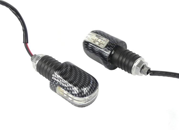 Kierunkowskaz metal w kierownice 6 diód e8 12v