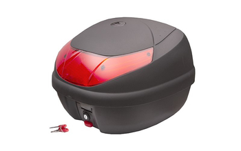 Kufer Moretti MR-710  30l czarny czerwony odblask