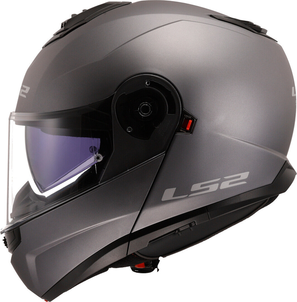 Kask szczękowy LS2 FF908 STROBE II SOLID MATT TITANIUM homologacja ECE 22.06