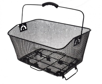 Kosz rowerowy bagażowy tył siatkowy na click