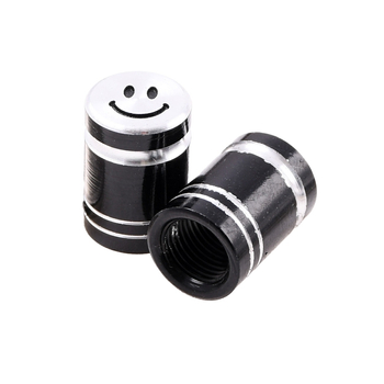 Nakrętka wentyla Smile czarna 2 sztuki Racing Force