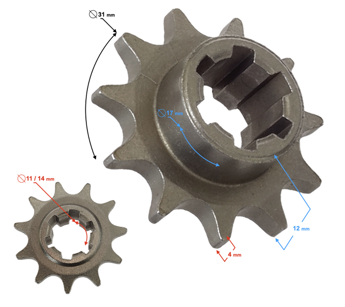 Zębatka 11/25H Mini ATV QUAD