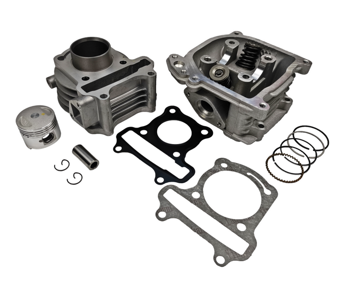 Cylinder + głowica 4T GY6 80cc (47mm) z odpowietrzeniem Junak Kymco Barton