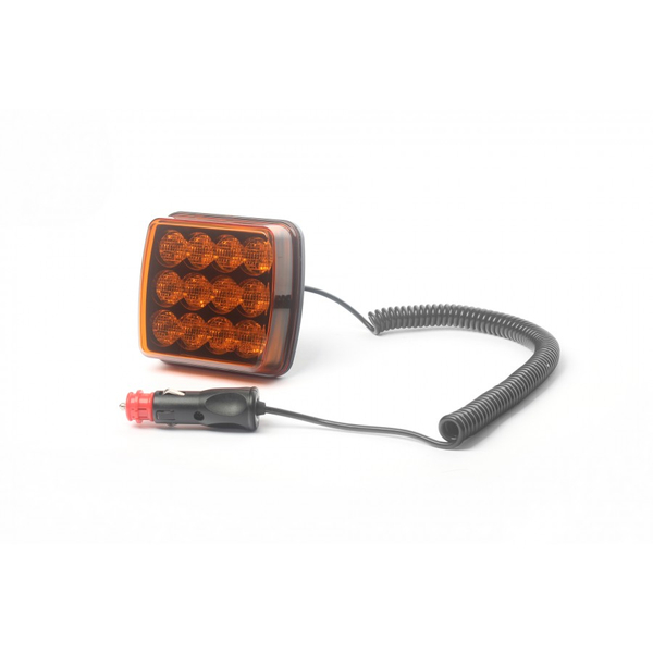 Lampa stroboskopowa 12LED 5W 12-24V magnes Tir